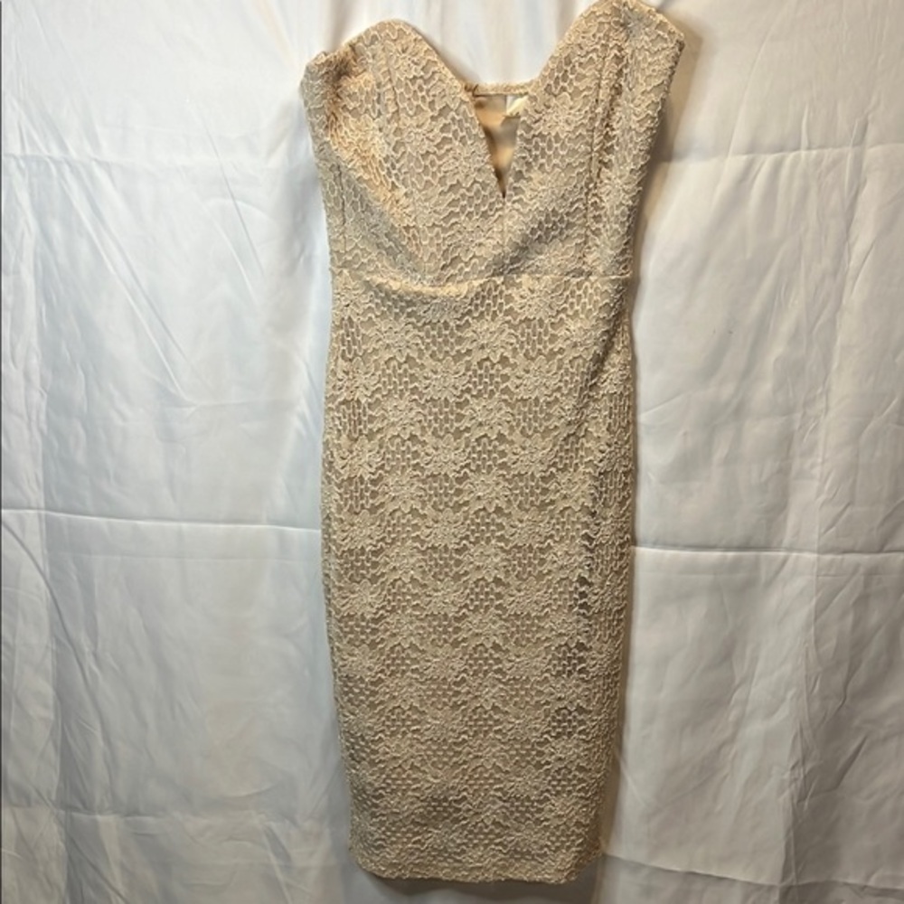 Monaco Tan Sweetheart Bodycon Cocktail Dress